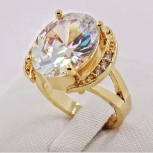 5ct Diamond (Lab Created) Cocktail Ring 14K GP925